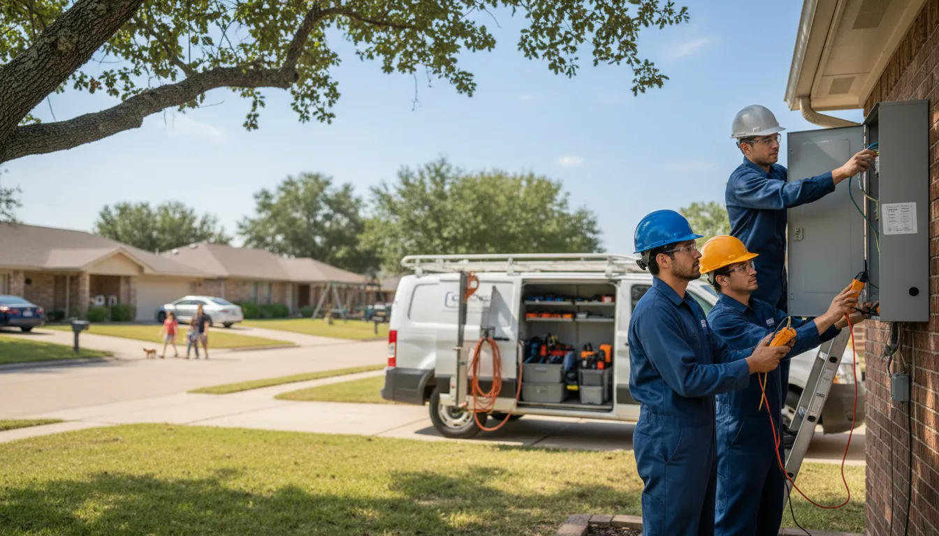 Certified electrician providing emergency electrical services in Rosston, AR